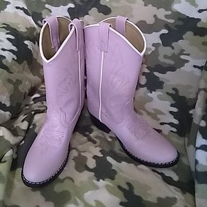 Masterson Boot pink leather cowboy boot